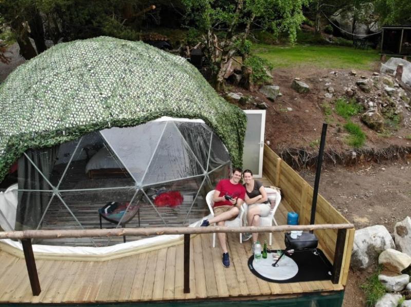 Make your staycation getaway truly unique with a few nights in this luxury glamping dome