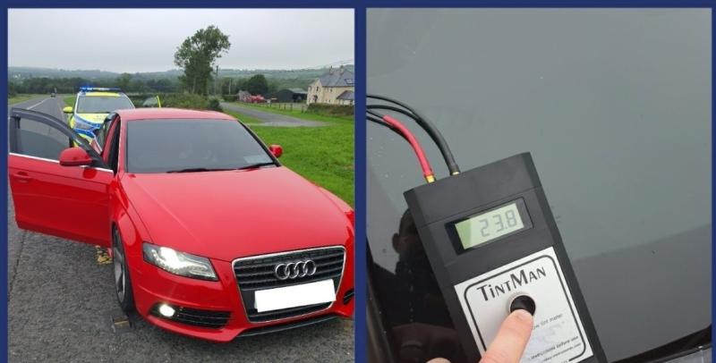 Gardai issue on-the-spot fines for tinted windows during Car Rally in Offaly