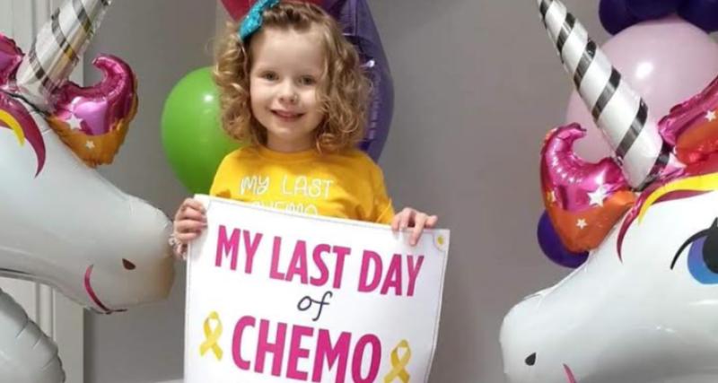 Offaly's little warrior princess celebrates her final chemo treatment