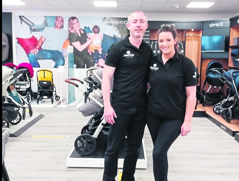 The owners of Baby Moon Baby Shop husband and wife team Barry and Grace Mooney