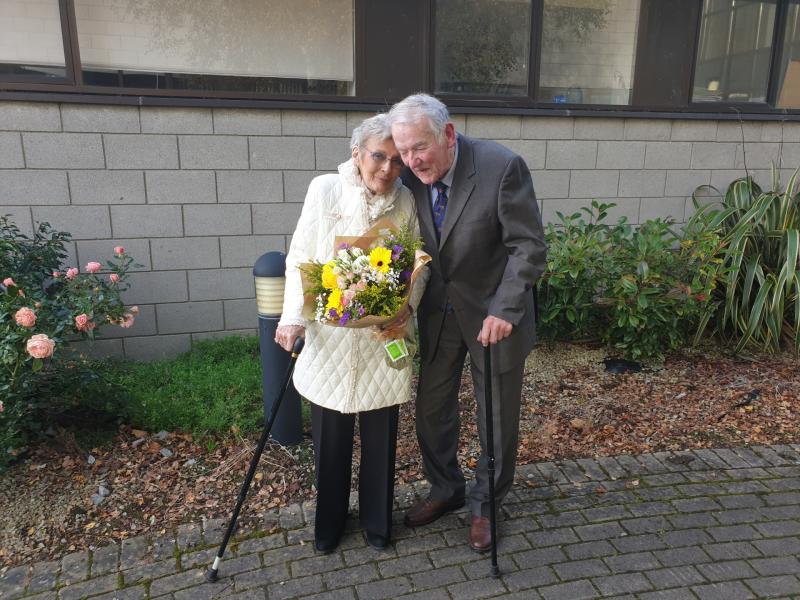 All loved up in Level 5 as elderly Offaly couple tie the knot