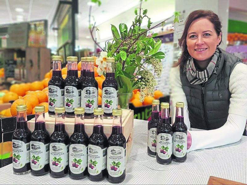 Ann Marie pictured with her products