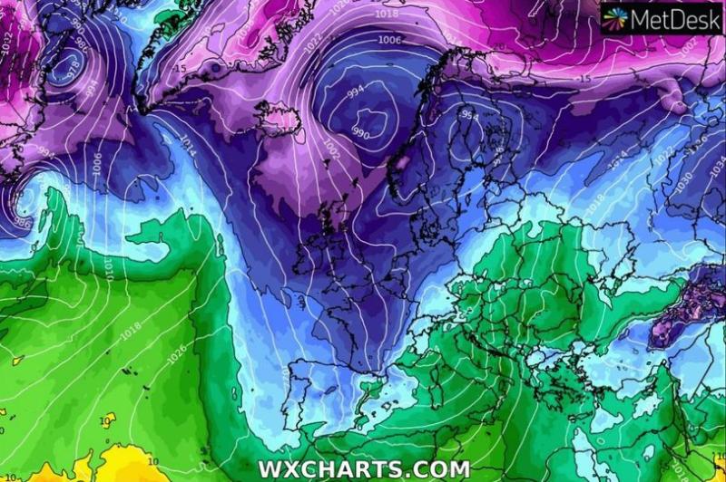 Very cold Arctic air in weather forecast for Ireland for coming  week
