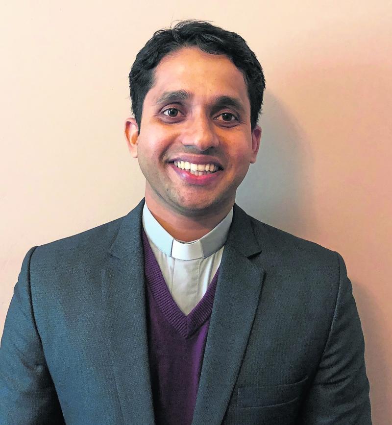 Fr Antony Sajeesh. Originally from Kerala province in south-west India, Fr Antony arrived in the Killaloe Diocese in September 2018