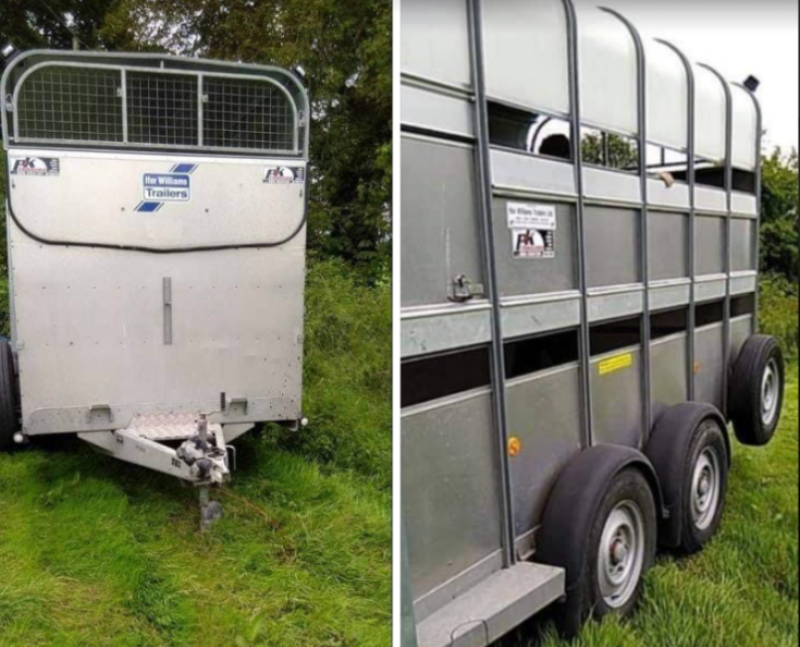 Livestock trailer stolen in Shannonbridge area 