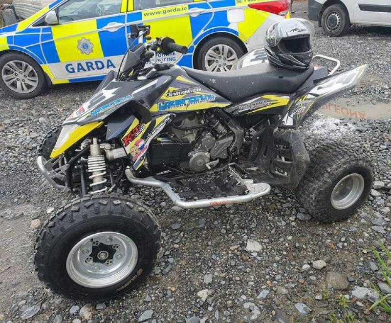 Gardai issue warning after seizing quad in Offaly