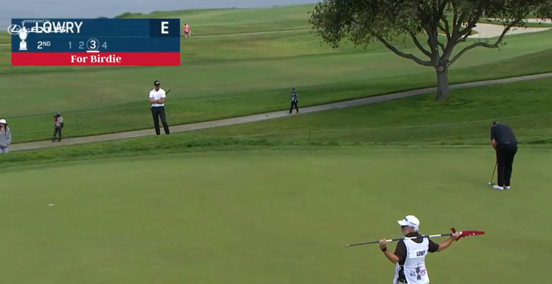 WATCH: Shane Lowry sinks absolutely outrageous putt at the US Open 