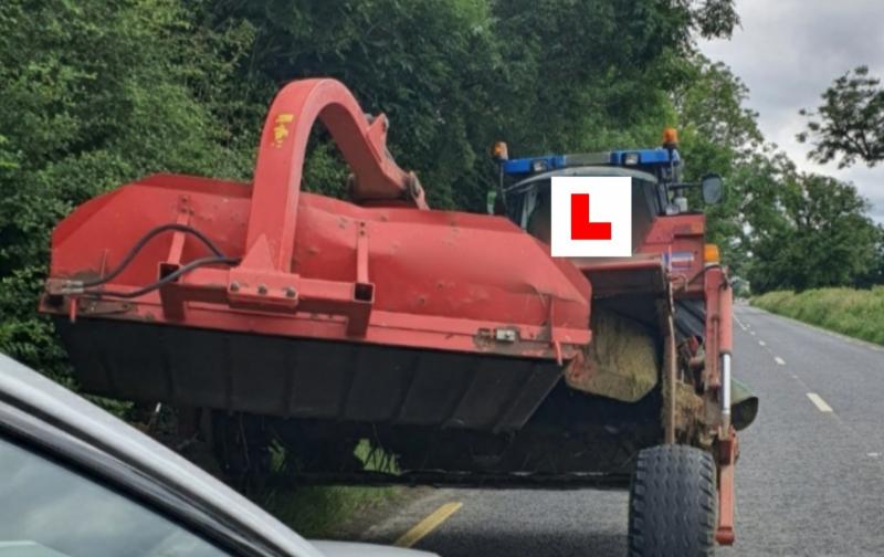 Mobile talking tractor driving learner stopped and silenced in Laois