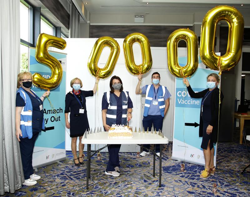 50,000th vaccine administered at Offaly vaccination centre