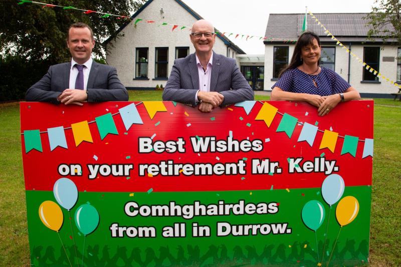 Offaly school says 'slán go fóill' to retiring principal