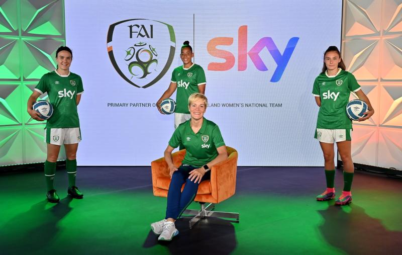 Sky announced as shirt sponsors of Ireland women's national team