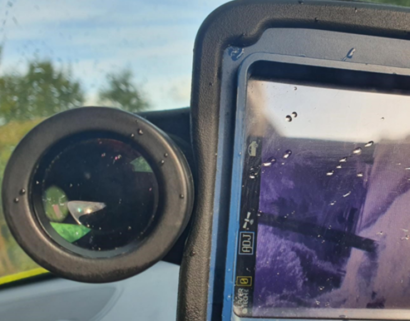 Gardai stop driver near village Offaly village at almost twice the speed limit