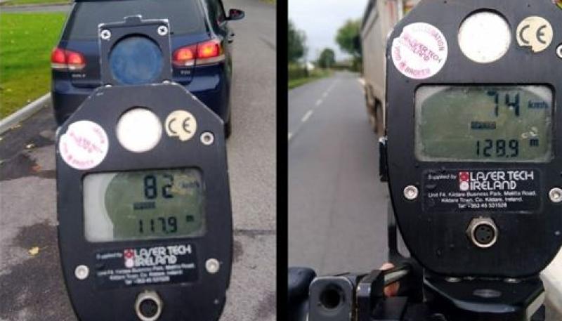 Number of motorists caught speeding in Offaly village