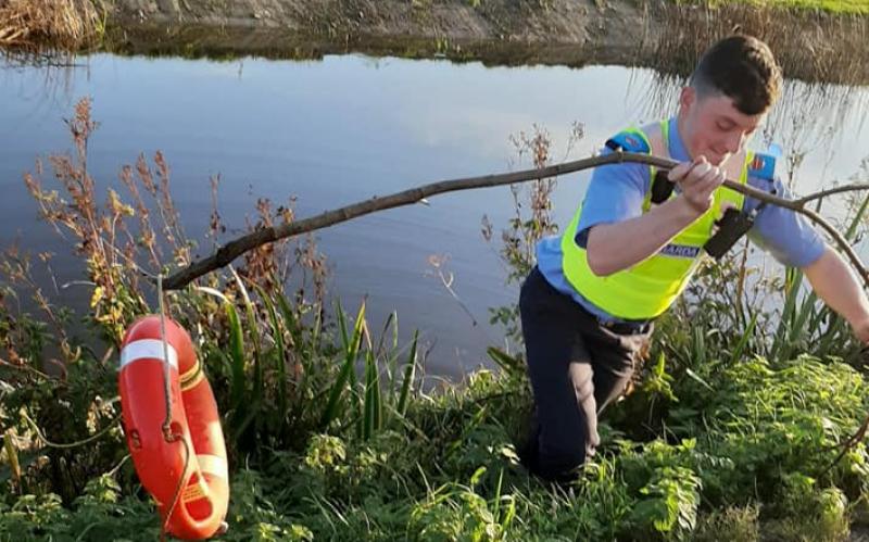 Offaly gardaí rescue life buoys after 'some genius' dumped them in canal