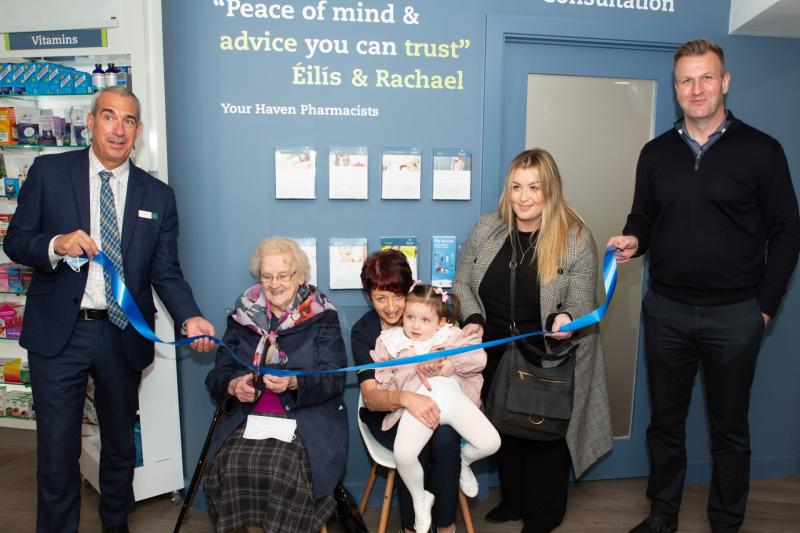 Offaly centenarian opens newly revamped Haven Fahey's pharmacy