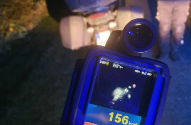 Motorcyclist clocked well over the speed limit in Offaly