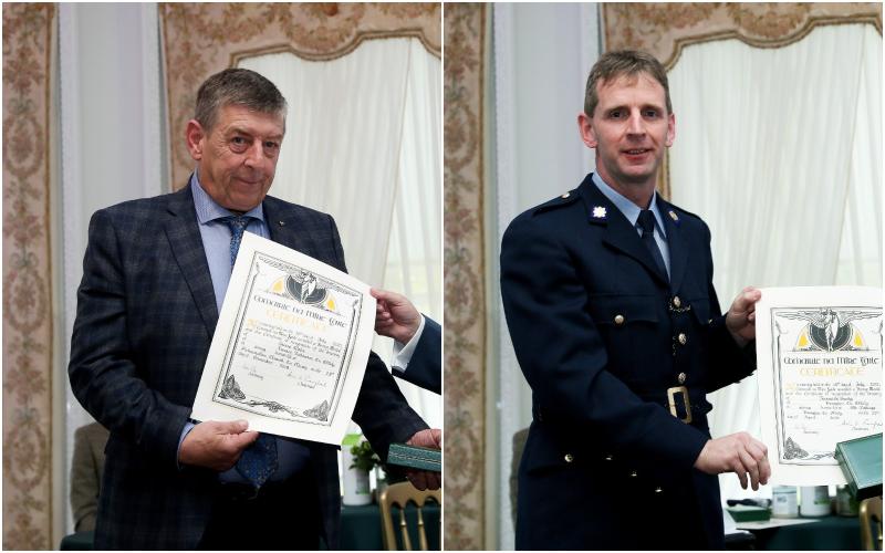 Two Offaly men honoured for their incredible actions with National Bravery Awards