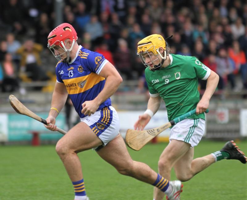 Luke O'Connor in action against Coolderry earlier this year. 