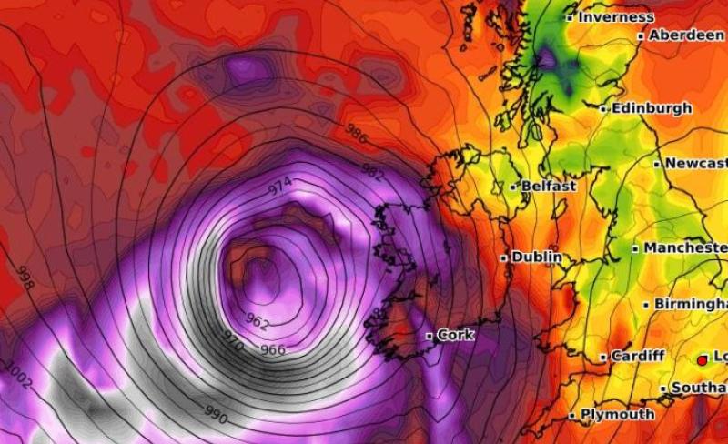 BREAKING: Status Red Weather Warnings issued for parts of Ireland as Storm Barra bears down on Ireland