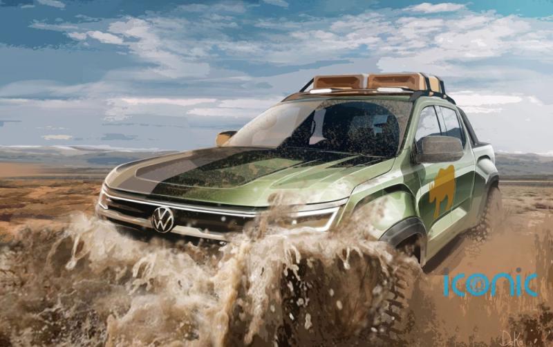 FIRST LOOK: Teaser sketches of new Volkswagen Amarok reveal off-road beast