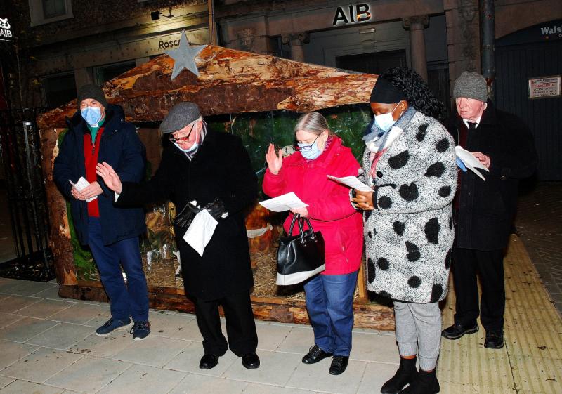 Roscrea's Nativity Crib blessed by local Clergy