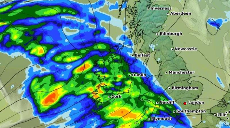 Met Eireann puts Ireland on alert for heavy rain and potential flooding this week