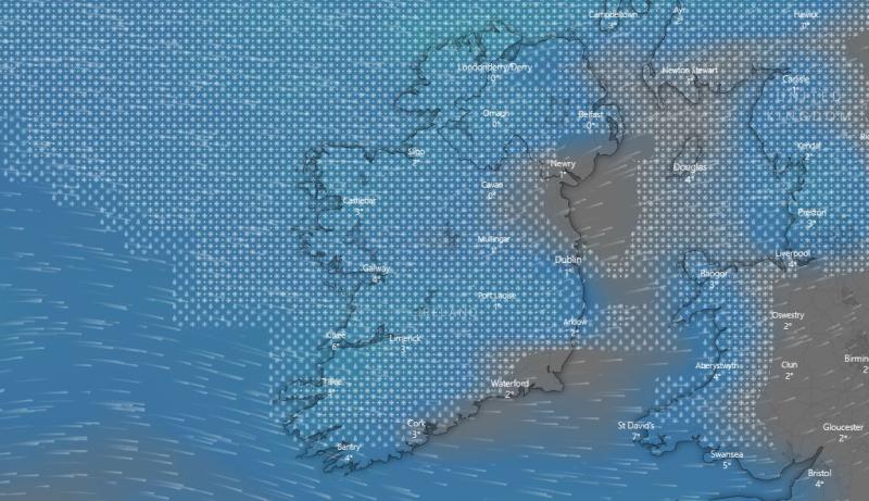 Met Eireann Snow Warning Snow Ireland
