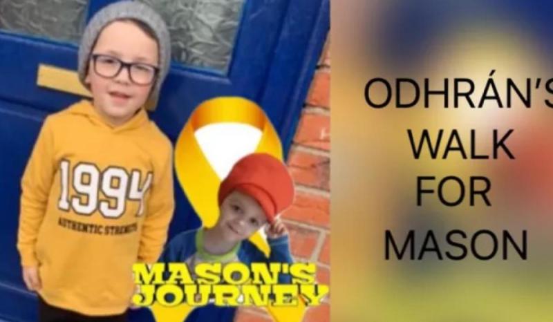 Odhrán's big walk to help Mason - Roscrea moved by touching story of two boys 