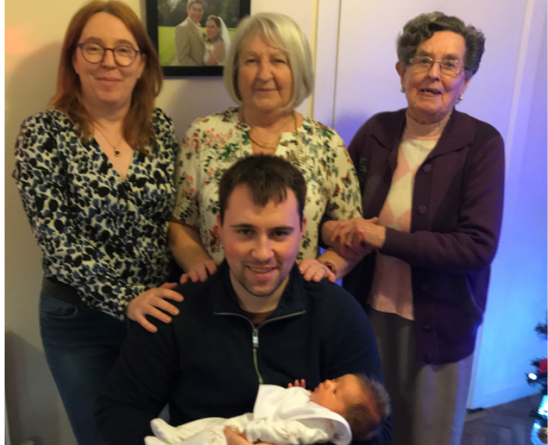 Picture captures almost 100 years and five generations of Offaly family