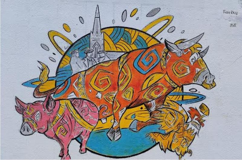 Mural harks back to 'fair days' in the past in Offaly 