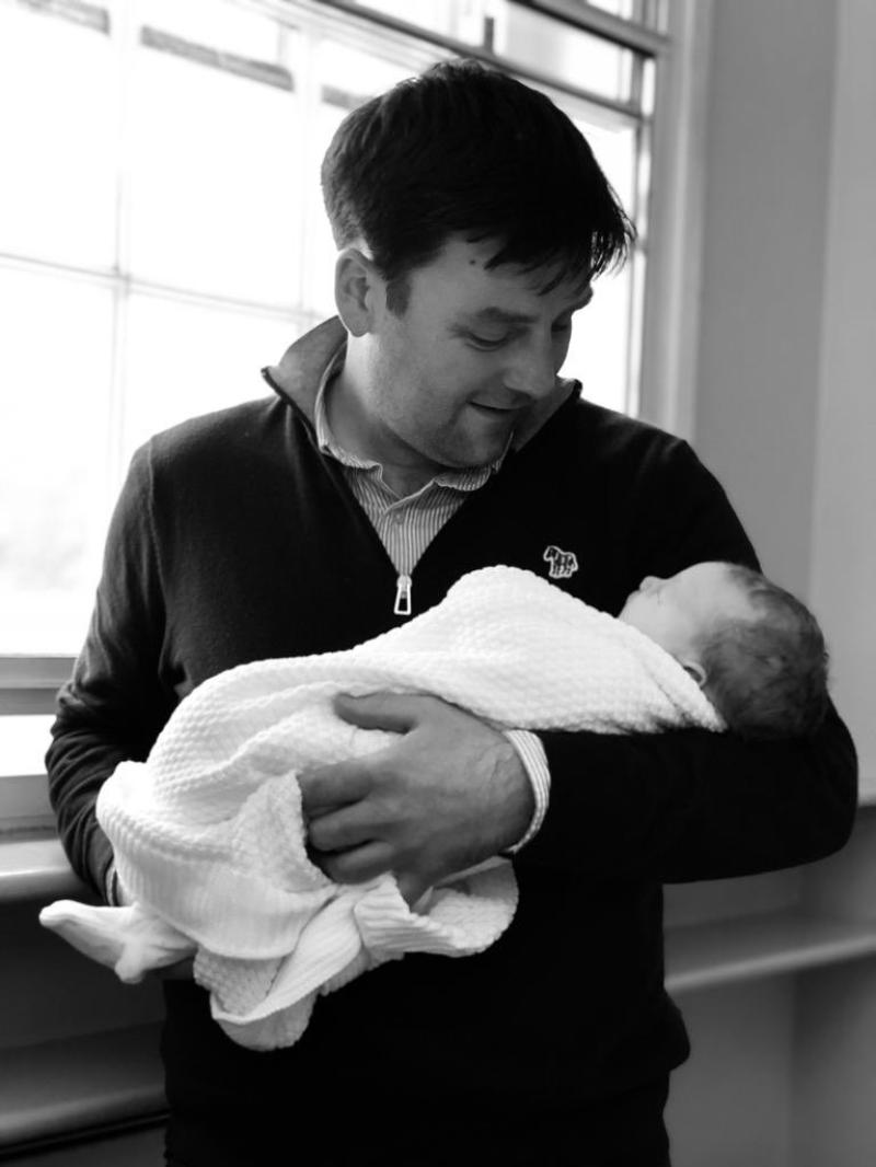 Offaly councillor 'overwhelmed' as he and his wife welcome new baby