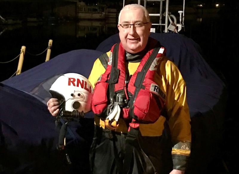 Volunteer Tom Hayes passes out as fully qualified crew member at Lough Derg RNLI