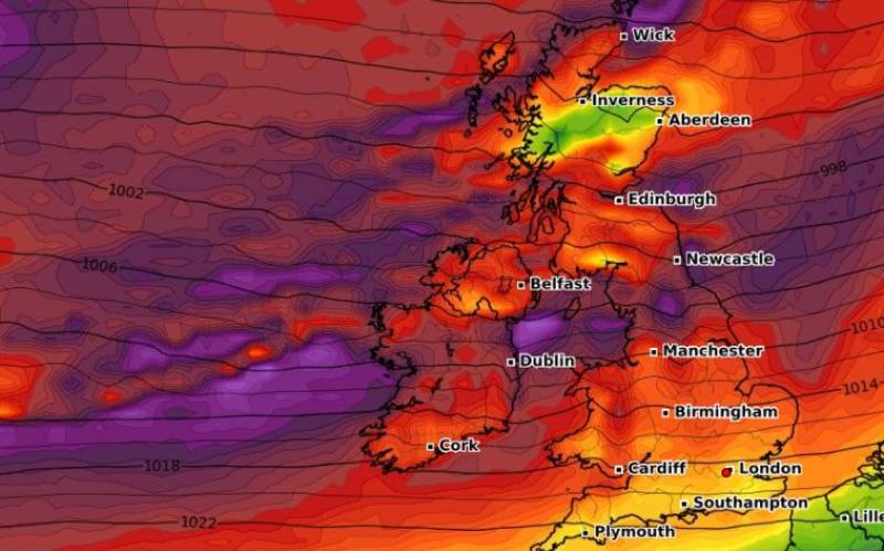 Ireland weather Met Eireann forecast
