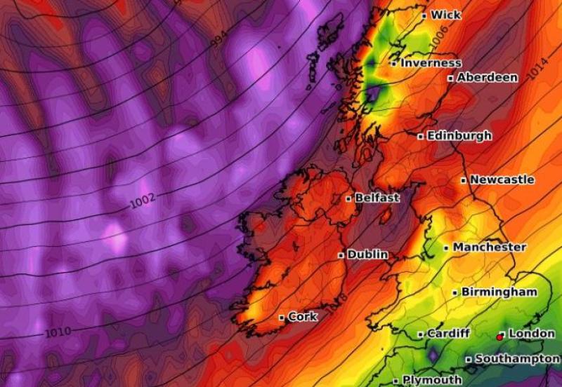 IRELAND WEATHER: Wet and windy weather in latest Met Eireann weather forecast for the weekend