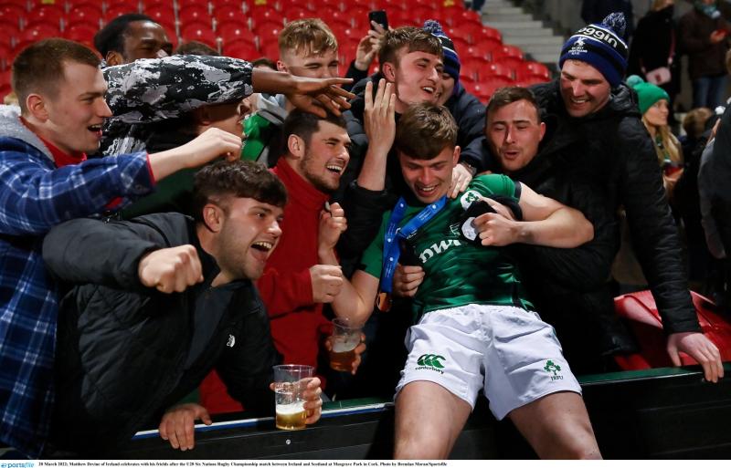 Son of former Offaly footballer plays starring role for all conquering Ireland U-20 rugby side