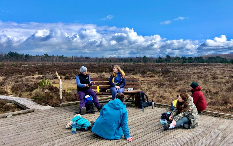 Leave No Trace training at Scohaboy Bog Cloughjordan