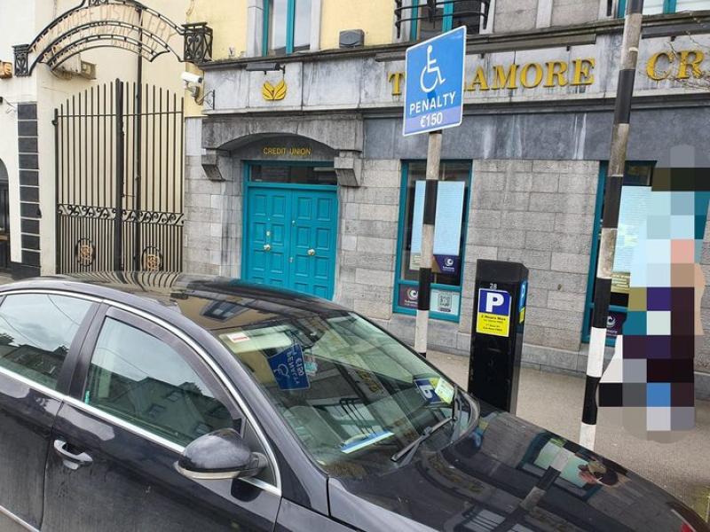 Motorist who parked in disabled bay in Tullamore facing hefty fines after numerous offences spotted