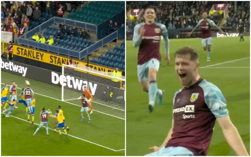 WATCH: Republic of Ireland defender Nathan Collins celebrates in spectacular fashion after scoring for Burnley