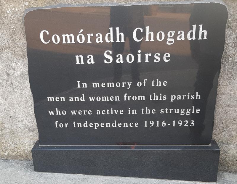 Dunkerrin Parish History Society unveil plaque in Moneygall