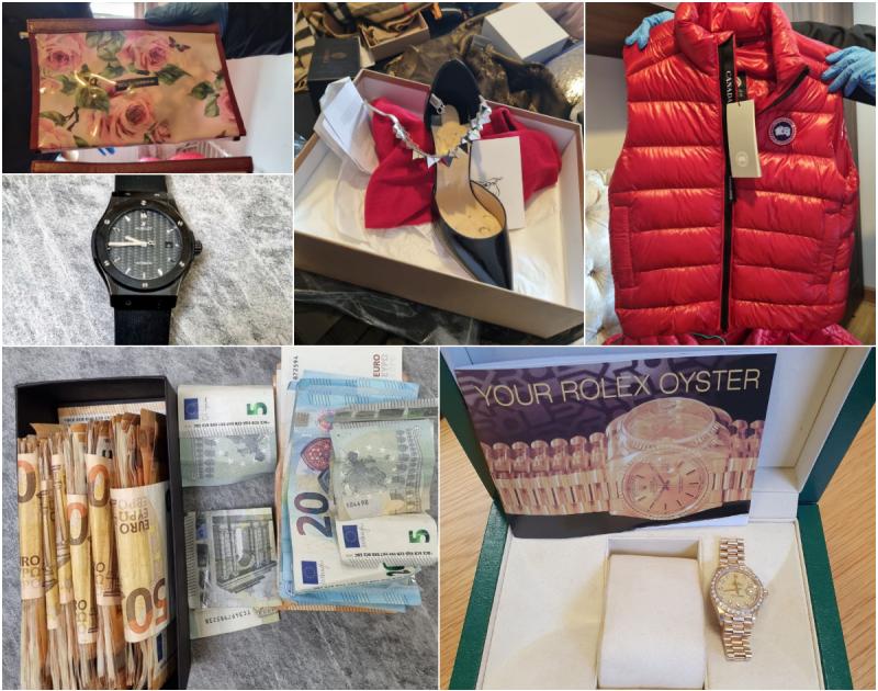 Cash, watches and designer clothes seized as Laois properties raided in CAB operation