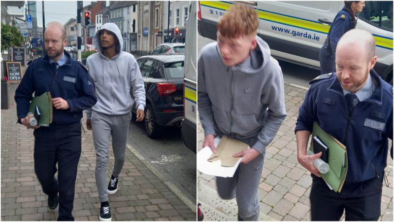 Two men appear in court over alleged Longford street brawl