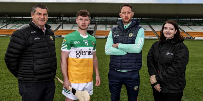 Michael Duignan, Eoghan Cahill, Michael Fennelly Emma Walls, Commercial Director, Glenisk.  ©INPHO/Dan Sheridan