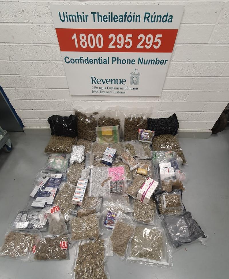 Revenue seize drugs parcels destined for Offaly