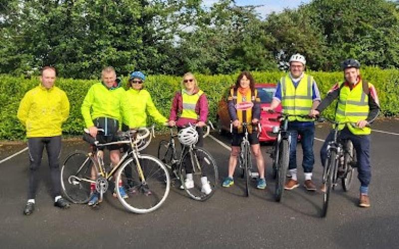 Roscrea Coláiste Phobal staff cycle to work in memory of colleague 