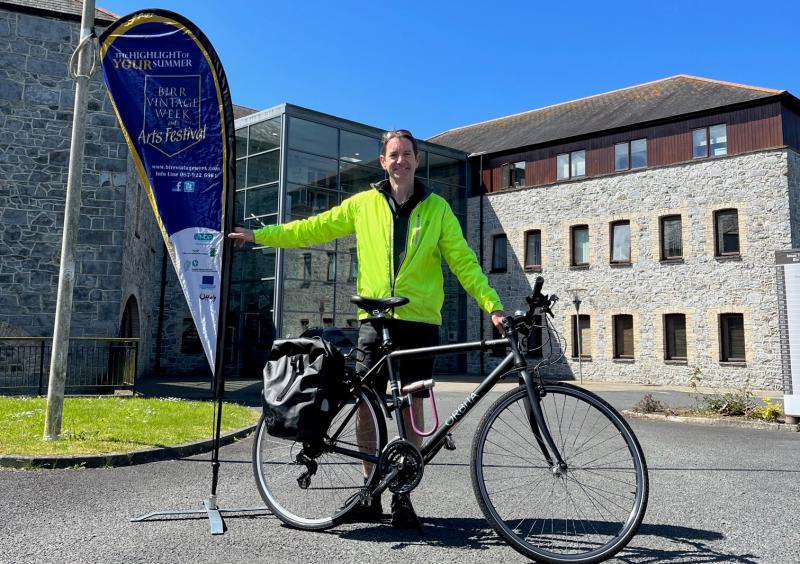 Businessman undertaking epic cycle from Birr to Berlin