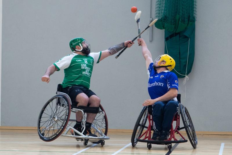 Wheelchair hurling provides entertaining spectacle in Tullamore