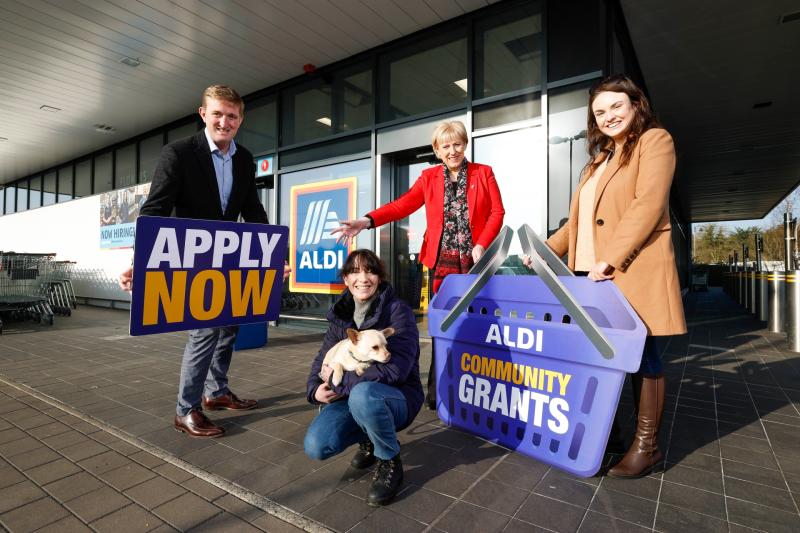 Two Offaly charities receive  donation from ALDI store staff