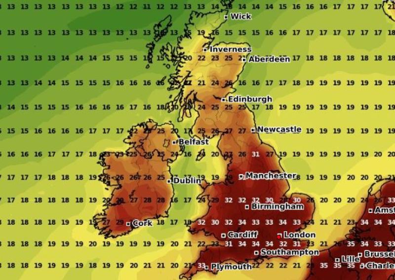 IRELAND WEATHER: Heat wave on the way with Met Eireann forecasting big rise temperatures