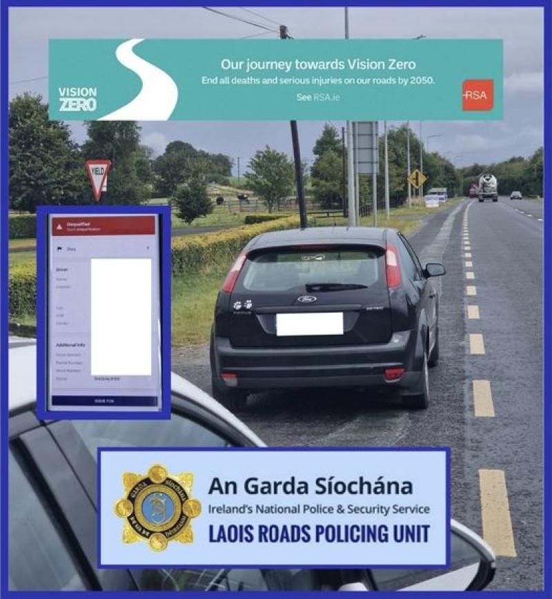 Car seized as disqualified driver arrested in Laois
