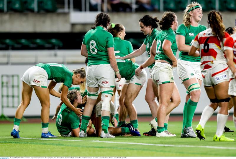 Offaly players star in big Irish ladies rugby win